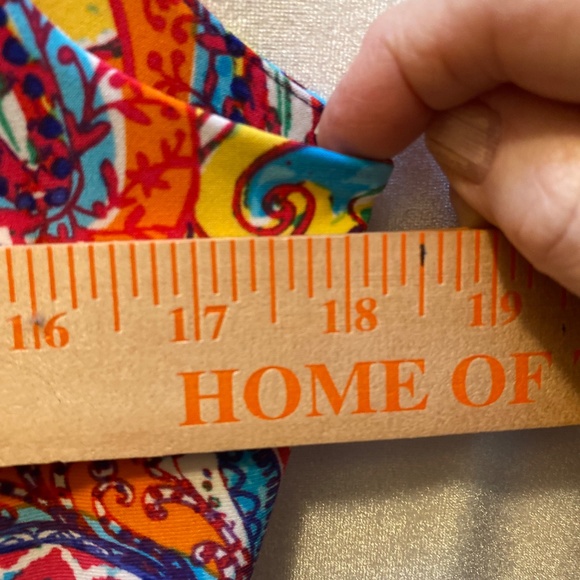 Ralph Lauren sleeveless paisley cowl neck top - Picture 4 of 5